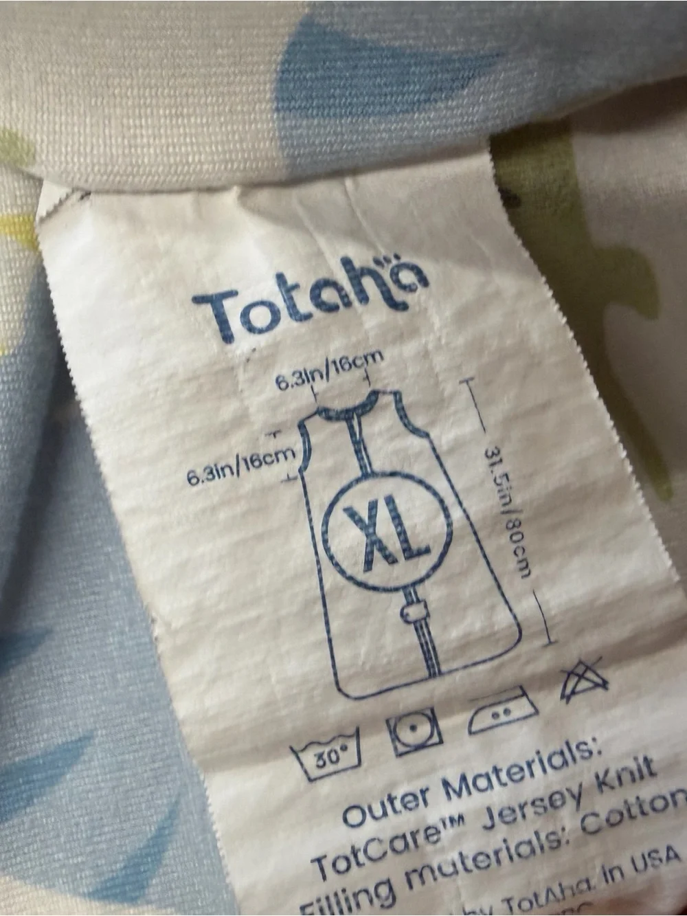 Totaha Blue & Green Dinosaur Sleeveless Kids Pajama Sleep Sack